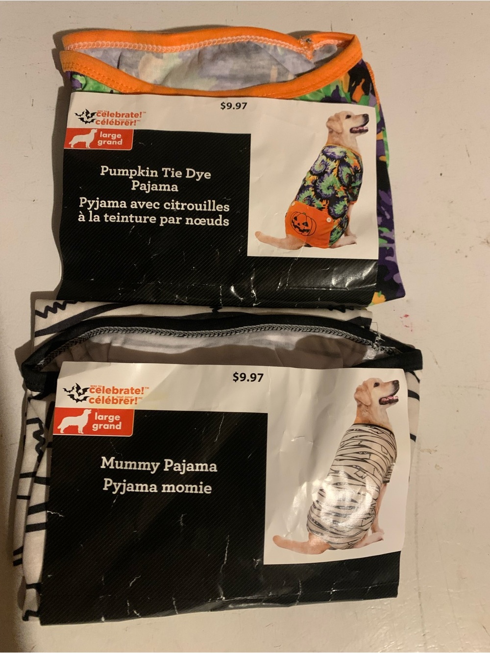 Celebrate! Pumpkin Tie-Dye & Mummy Dog Pajama/Costume